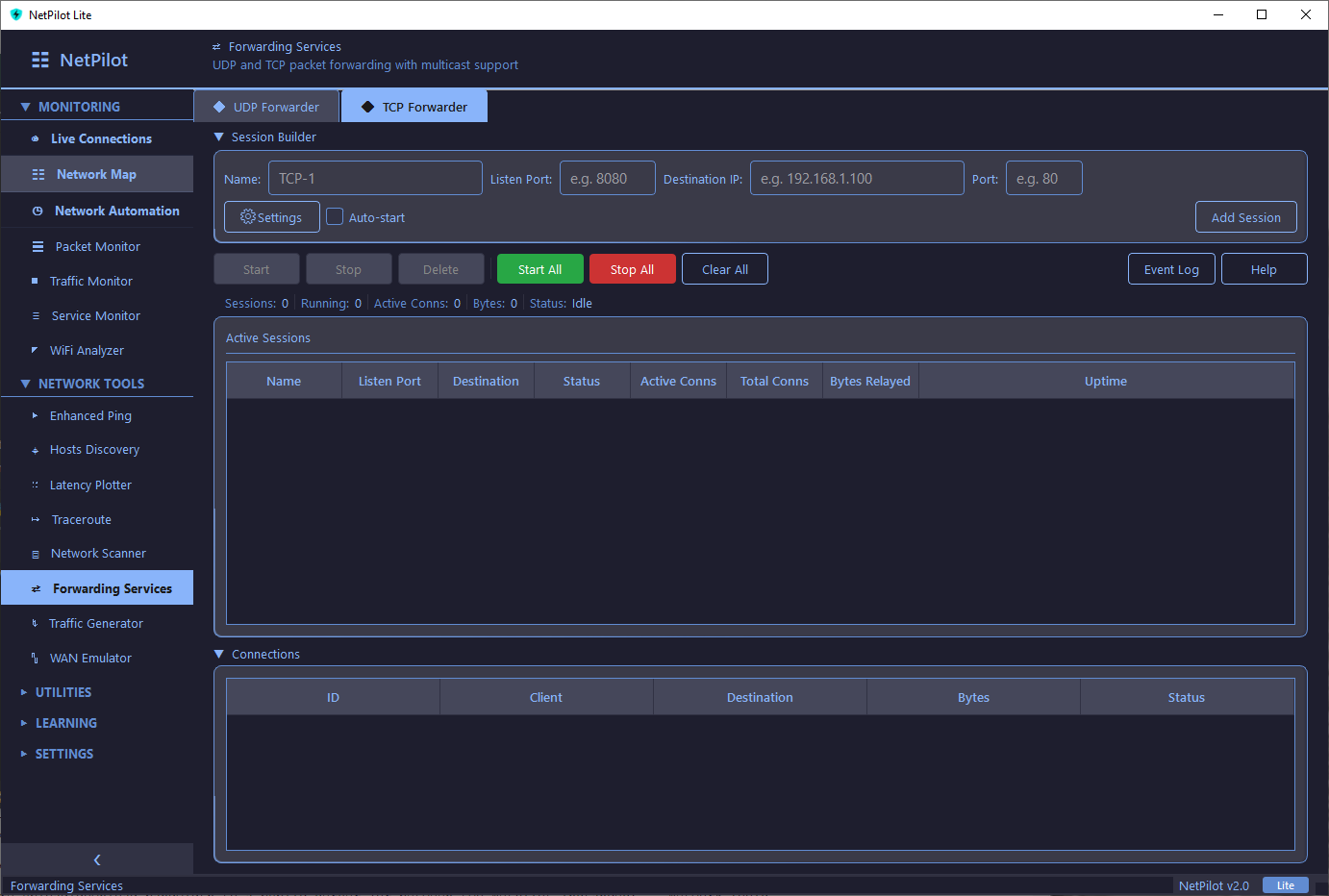 Forwarding Services view 3