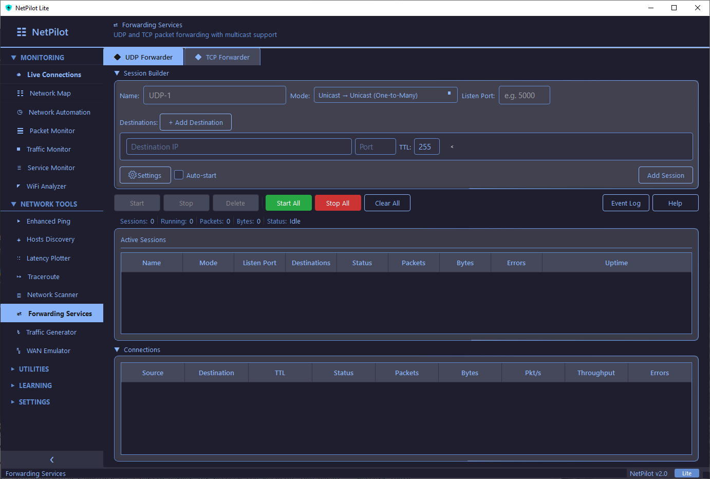 Forwarding Services view 4