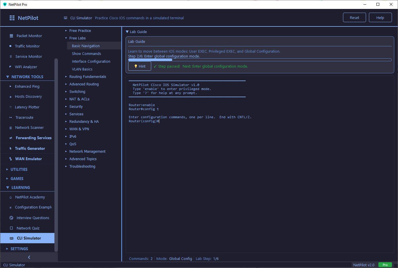 CLI Simulator — Lab Example